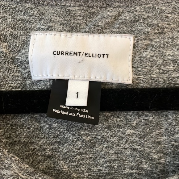 Current Elliott heathered gray tank with ruffles S - Picture 3 of 3
